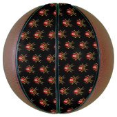 Steampunkspinne auf schwarz basketball (Vertikal)