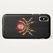 Steampunkspinne auf schwarz Case-Mate iPhone hülle (Rückseite (Horizontal))