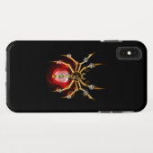 Steampunkspinne auf schwarz Case-Mate iPhone hülle (Rückseite (Horizontal))