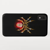 Steampunkspinne auf schwarz Case-Mate iPhone hülle (Rückseite (Horizontal))