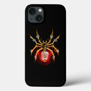 Steampunkspinne auf schwarz Case-Mate iPhone hülle