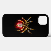 Steampunkspinne auf schwarz Case-Mate iPhone hülle (Rückseite (Horizontal))