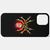 Steampunkspinne auf schwarz Case-Mate iPhone hülle (Hinten (horizontal))
