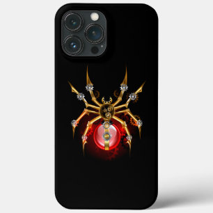 Steampunkspinne auf schwarz Case-Mate iPhone hülle