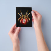 Steampunkspinne auf schwarz flyer (Gruppe)