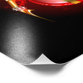 Steampunkspinne auf schwarz fotodruck (Ecke)