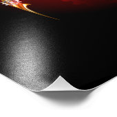 Steampunkspinne auf schwarz fotodruck (Ecke)