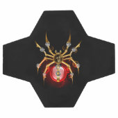 Steampunkspinne auf schwarz fußball (Flach)