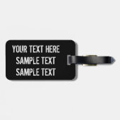 Steampunkspinne auf schwarz gepäckanhänger (Rückseite horizontal)