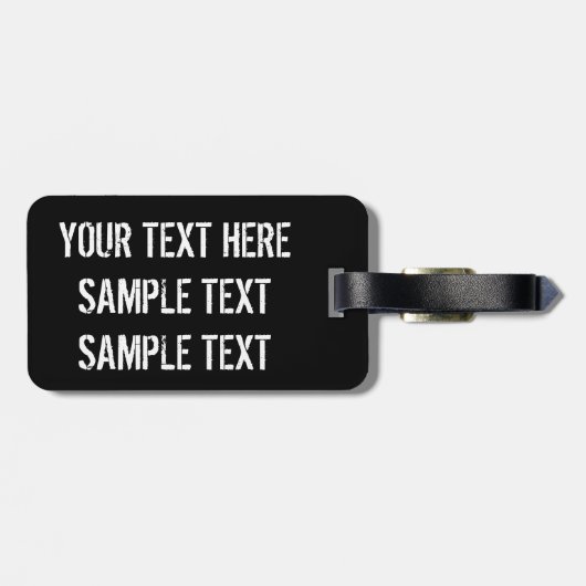 Steampunkspinne auf schwarz gepäckanhänger (Rückseite horizontal)