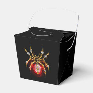 Steampunkspinne auf schwarz geschenkschachtel