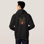 Steampunkspinne auf schwarz hoodie (Schwarz voll)