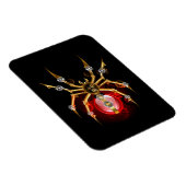 Steampunkspinne auf schwarz magnet (Rechte Seite)