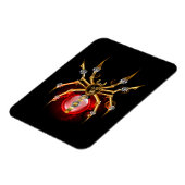 Steampunkspinne auf schwarz magnet (Linke Seite)