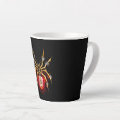Steampunkspinne auf schwarz milchtasse (Rechte Ecke)
