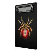 Steampunkspinne auf schwarz mini klemmbrett (Gewinkelt2)