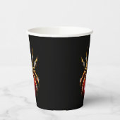 Steampunkspinne auf schwarz pappbecher (Links)