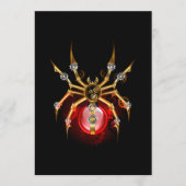 Steampunkspinne auf schwarz programm (Vorderseite)