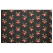 Steampunkspinne auf schwarz stoff (Fat Quarter (45,7 x 55,9 cm))