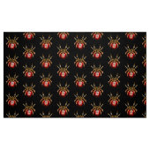 Steampunkspinne auf schwarz stoff (Fat Quarter (45,7 x 55,9 cm))