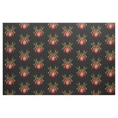 Steampunkspinne auf schwarz stoff (Fat Quarter (45,7 x 55,9 cm))