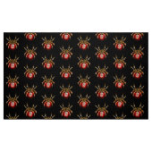 Steampunkspinne auf schwarz stoff (Fat Quarter (45,7 x 55,9 cm))