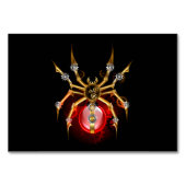 Steampunkspinne auf schwarz tischnummer (Vorderseite)