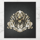 Steampunkspinne Weinetikett (Einzelnes Label)