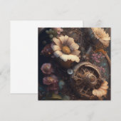 Steampunktür mit weißen Blume (Vorne/Hinten)