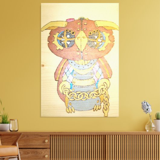 Steampunkugel auf Leinwand (Insitu (Wohnzimmer))