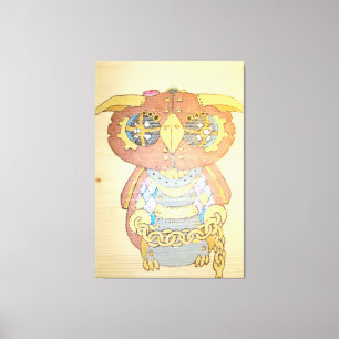 Steampunkugel auf Leinwand