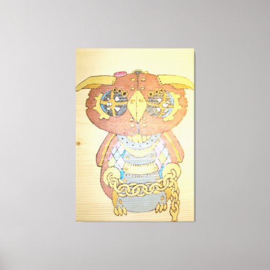 Steampunkugel auf Leinwand (Vorderseite)