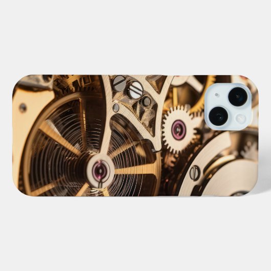 Steampunkuhr-Innenarbeit Case-Mate iPhone Hülle (Rückseite (Horizontal))