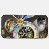 Steampunkuhr mit mechanischem Drachenfliegen Case-Mate iPhone Hülle (Rückseite (Horizontal))