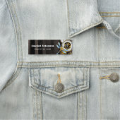 Steampunkuhr mit mechanischem Drachenfliegen Namensschild (Beispiel)