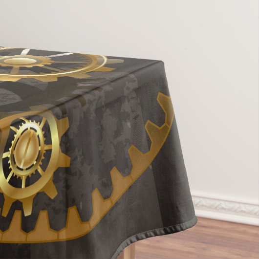 Steampunkuhr mit mechanischem Drachenfliegen Tischdecke (Beispiel)