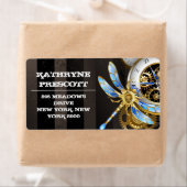 Steampunkuhr mit mechanischer Libelle (Insitu)