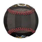 Steampunkuhr mit mechanischer Libelle Baseball (Rückseite)