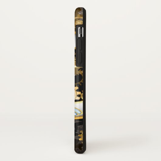 Steampunkuhr mit mechanischer Libelle Case-Mate iPhone Hülle (Hinten/Links)