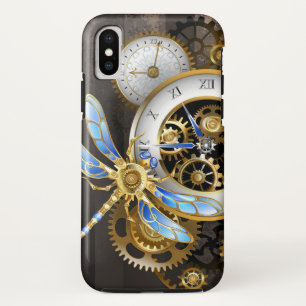 Steampunkuhr mit mechanischer Libelle Case-Mate iPhone Hülle