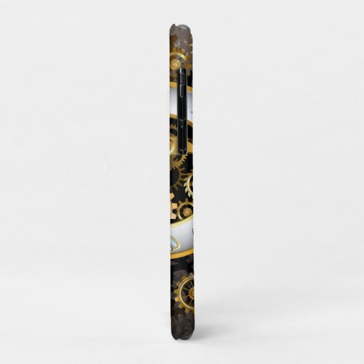 Steampunkuhr mit mechanischer Libelle Case-Mate iPhone Hülle (Hinten/Links)