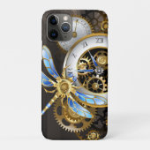 Steampunkuhr mit mechanischer Libelle Case-Mate iPhone Hülle (Rückseite)