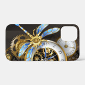 Steampunkuhr mit mechanischer Libelle Case-Mate iPhone Hülle (Rückseite (Horizontal))
