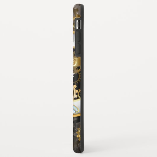 Steampunkuhr mit mechanischer Libelle Case-Mate iPhone Hülle (Hinten/Links)