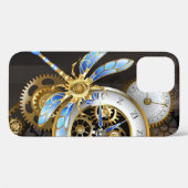 Steampunkuhr mit mechanischer Libelle Case-Mate iPhone Hülle (Rückseite (Horizontal))