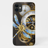 Steampunkuhr mit mechanischer Libelle Case-Mate iPhone Hülle (Rückseite)