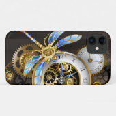 Steampunkuhr mit mechanischer Libelle Case-Mate iPhone Hülle (Rückseite (Horizontal))
