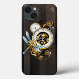 Steampunkuhr mit mechanischer Libelle Case-Mate iPhone Hülle