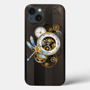 Steampunkuhr mit mechanischer Libelle Case-Mate iPhone Hülle