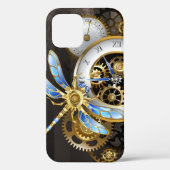 Steampunkuhr mit mechanischer Libelle Case-Mate iPhone Hülle (Rückseite)